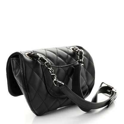 Chanel Calfskin Quilted CC Uniform Flap Belt Bag Black 3 of 11