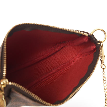 Louis Vuitton Damier Ebene Mini Pochette Accessories 6 of 8