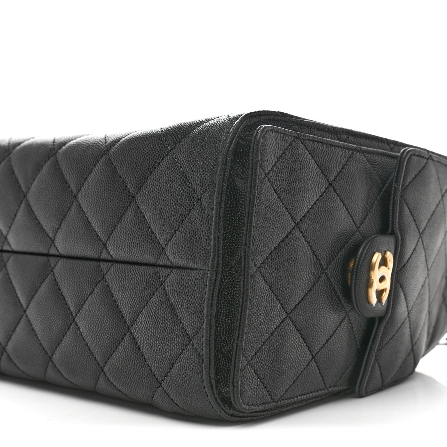 Caviar Quilted Small Chanel 25 Handbag Black