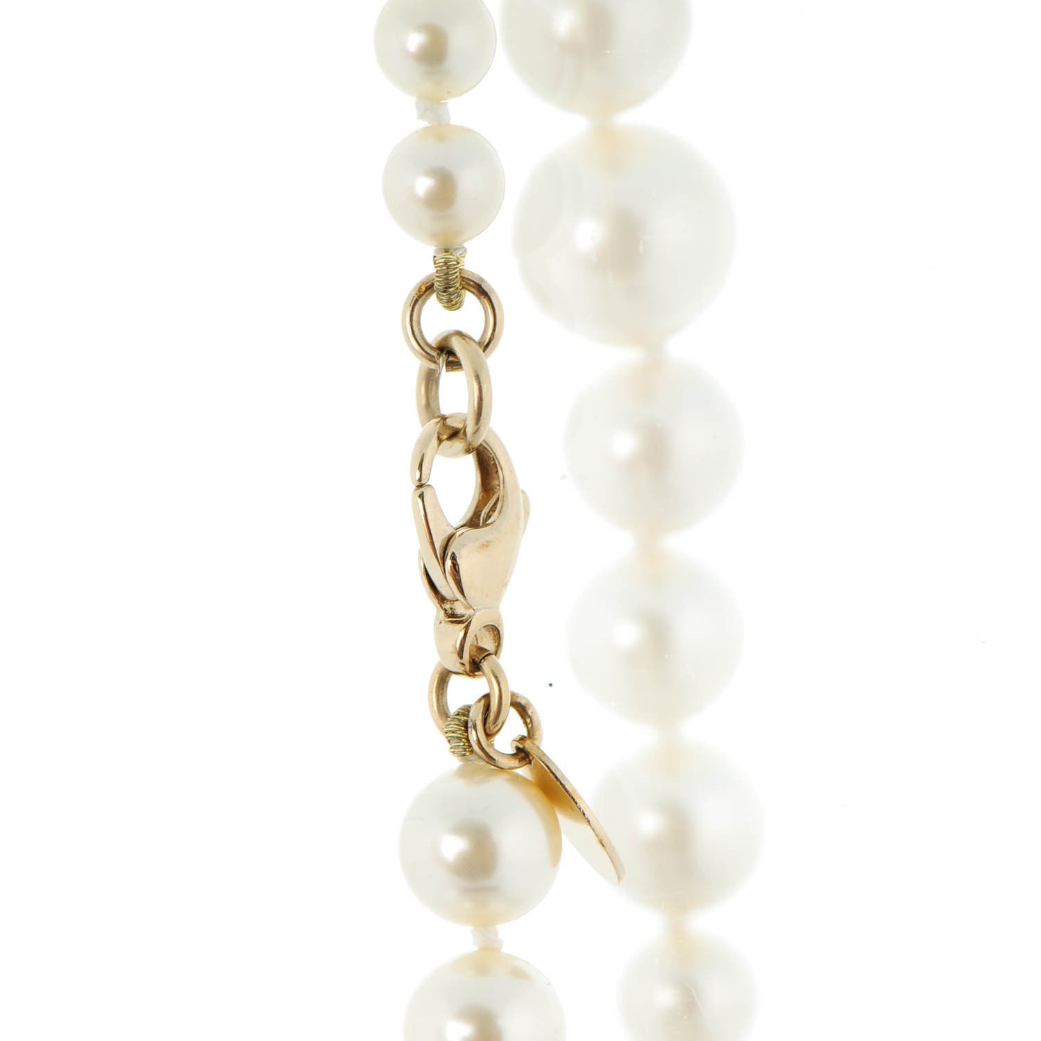 Chanel Graduated Pearl CC Long Necklace Gold 5 of 5