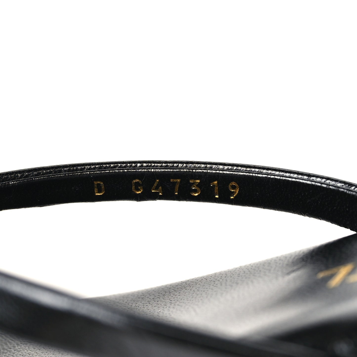 Goatskin CC Times Square Thong Sandals 38.5 Black
