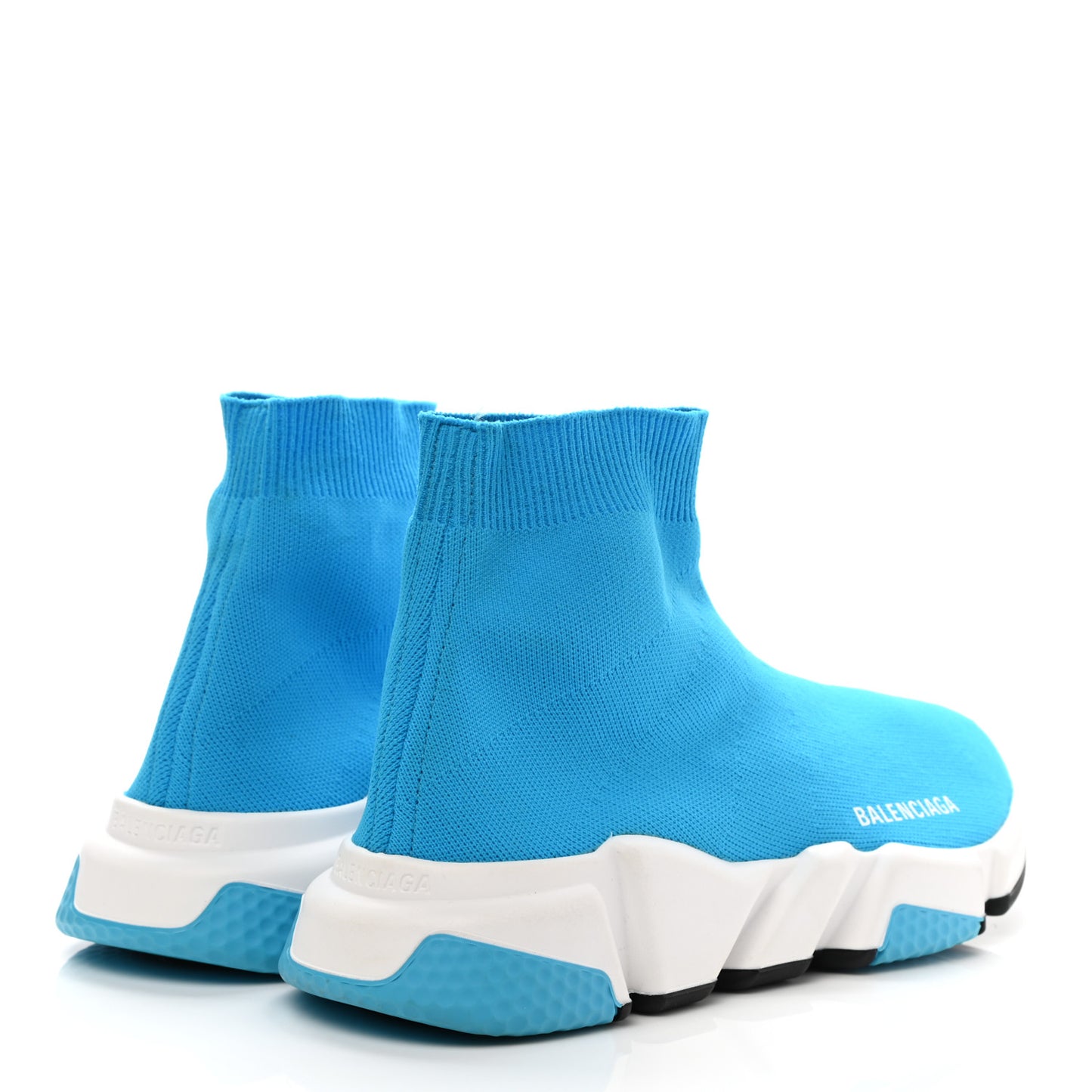 Neoprene Knit Womens Speed Sneakers 38 Turquoise Azur