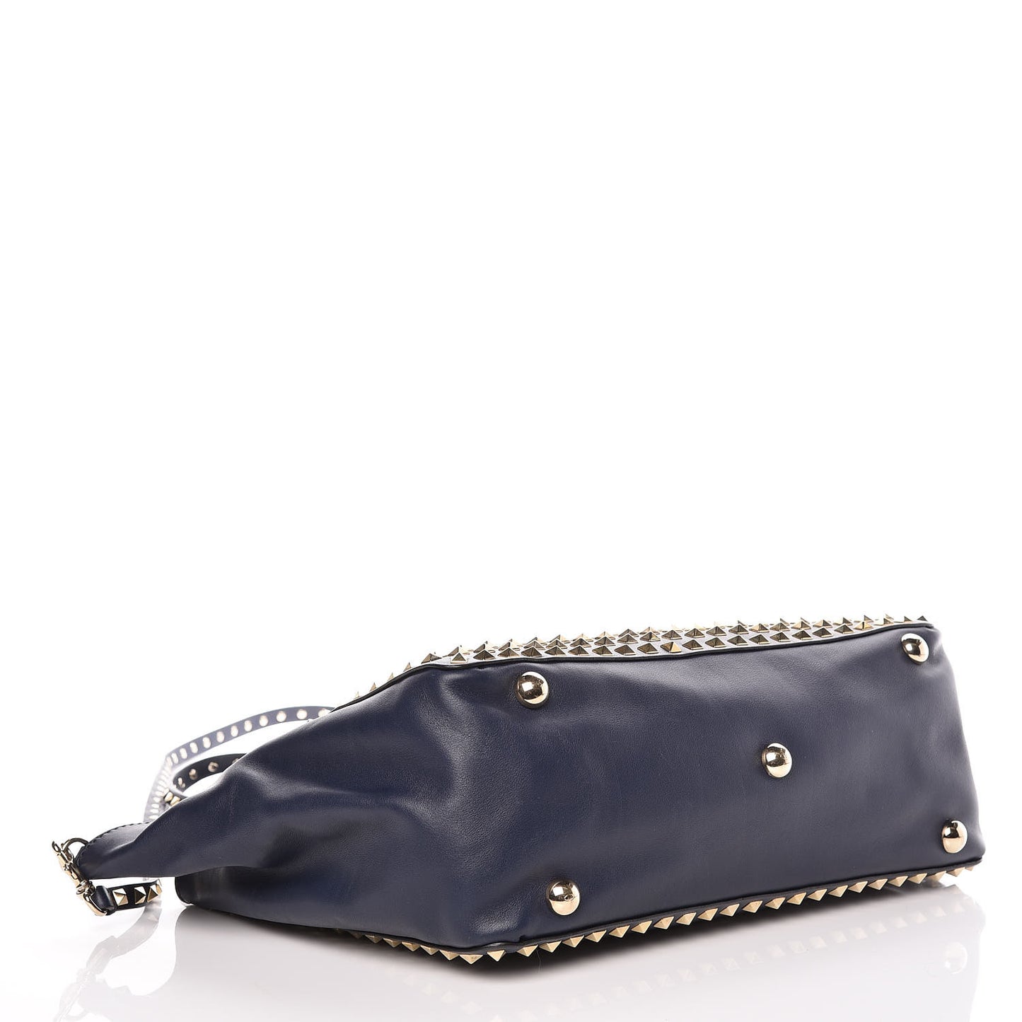 Vitello Medium Rockstud All Over Tote Marine