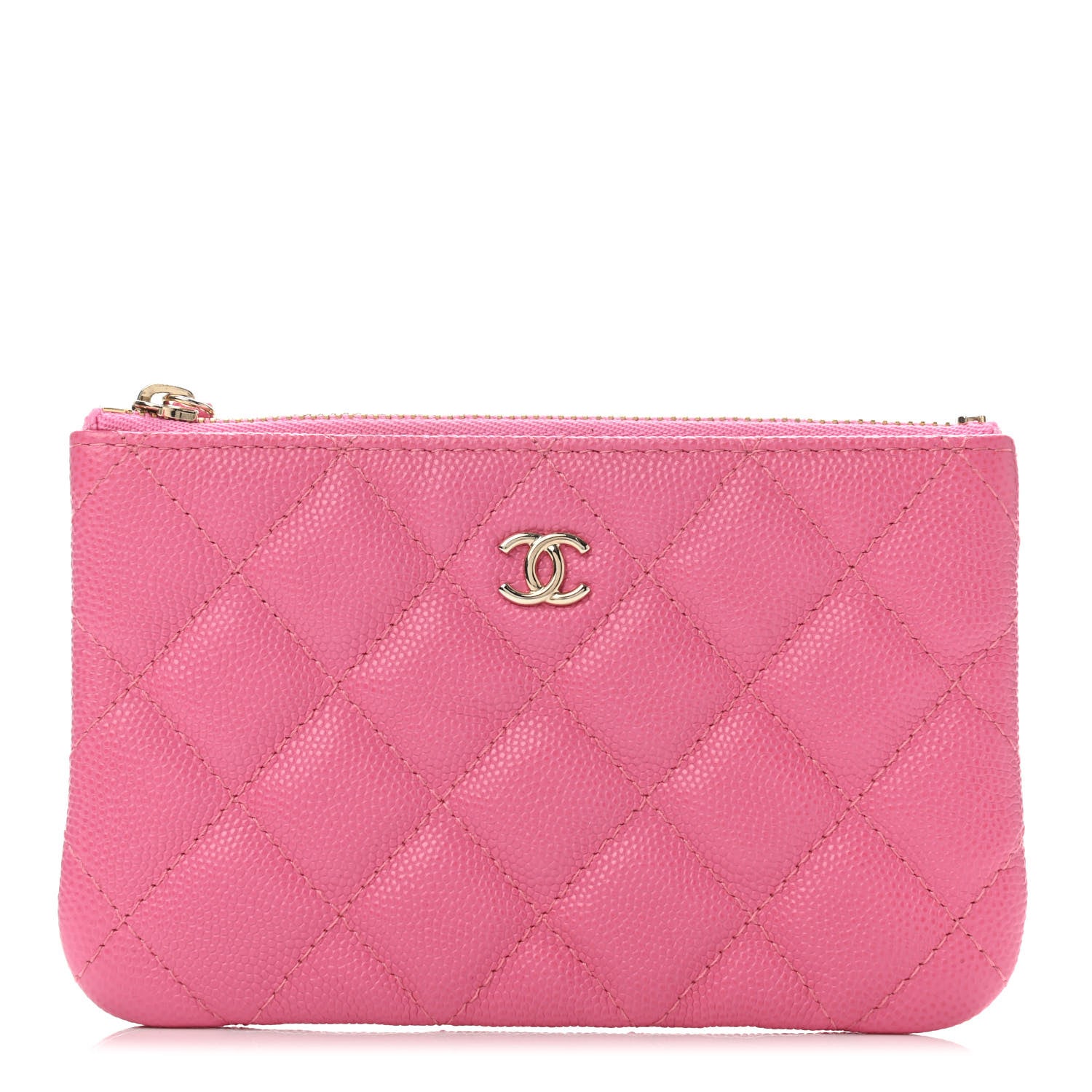 Chanel Caviar Quilted Small Cosmetic Case Pink 1 of 4