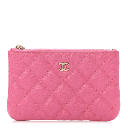 Chanel Caviar Quilted Small Cosmetic Case Pink 1 of 4