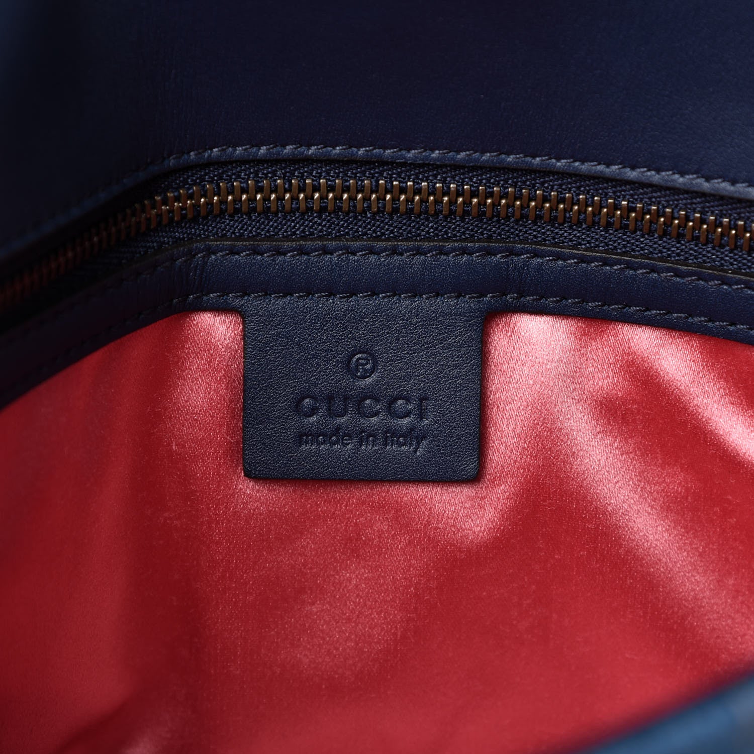Gucci Denim Matelasse Pearl Studded Small GG Marmont Shoulder Bag Blue 8 of 9