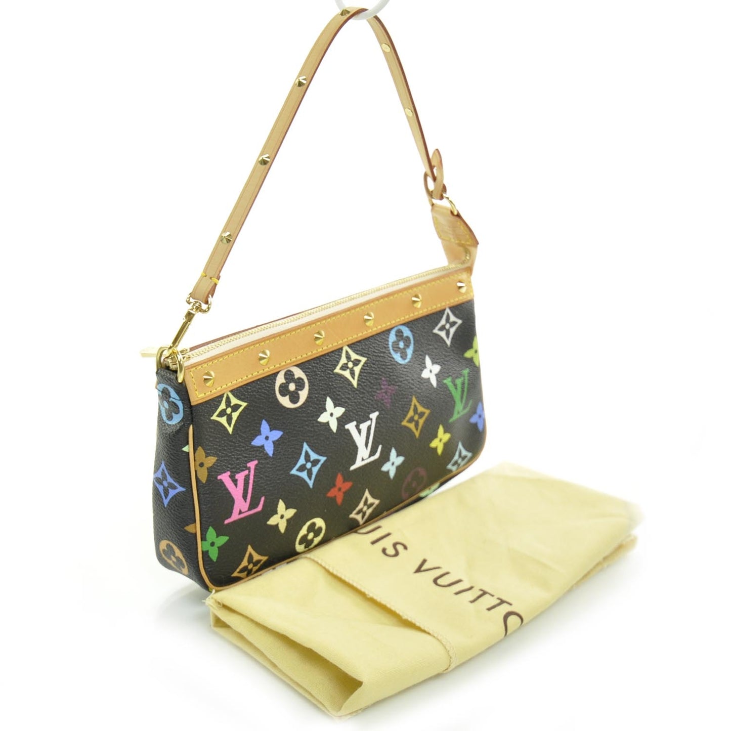 Monogram Multicolor Pochette Accessories Black