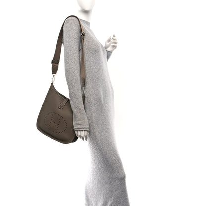 Hermes Taurillon Clemence Evelyne III PM Etoupe 2 of 10