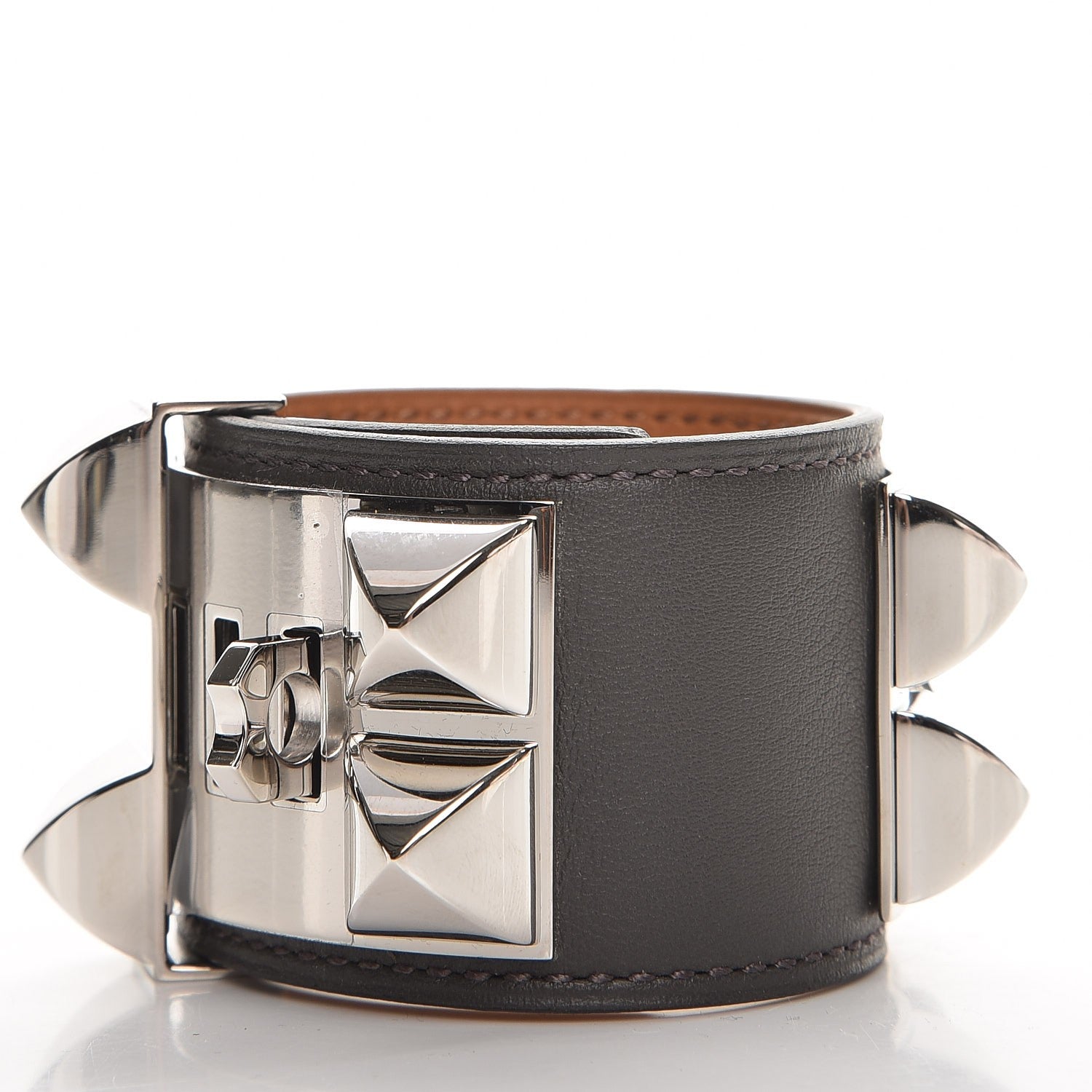 Hermes Swift Collier de Chien CDC Bracelet S Graphite 3 of 8