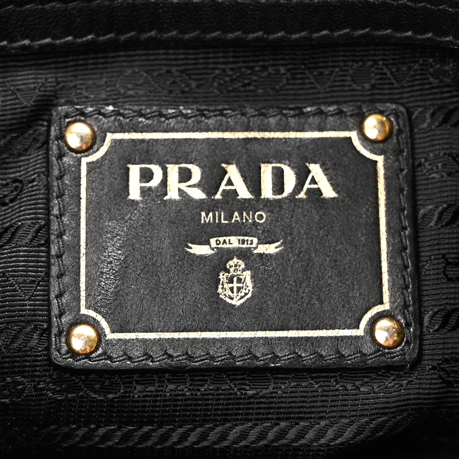 Prada Nappa Gaufre Tote Black 5 of 11