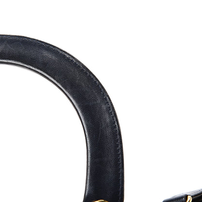 Christian Dior Lambskin Cannage Medium Lady Dior Navy Blue 17 of 21