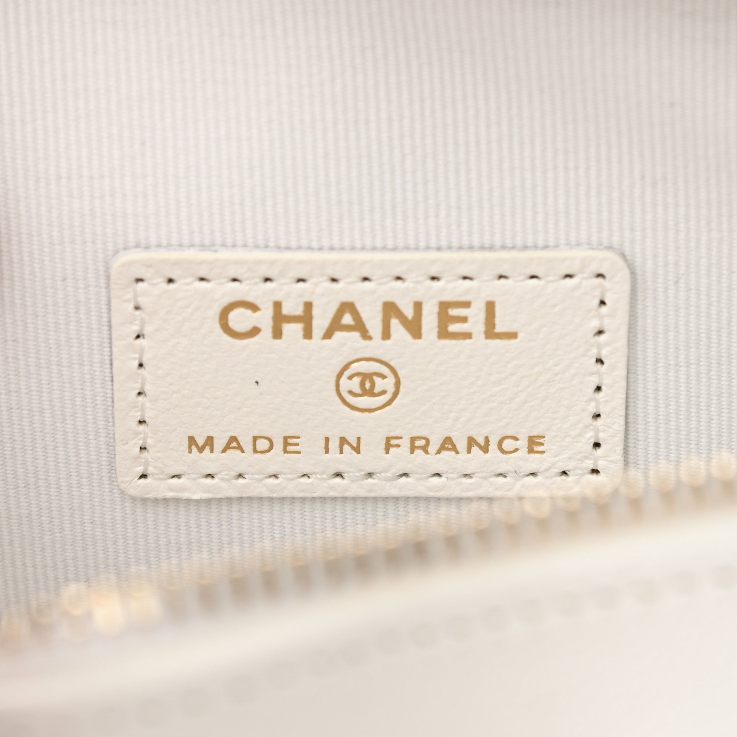 Chanel Lambskin Quilted CC In Love Heart Clutch With Chain White 6 of 11