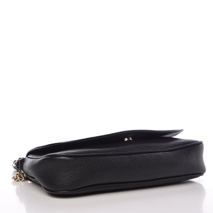Gucci Pebbled Calfskin Medium Soho Flap Crossbody Black 4 of 10