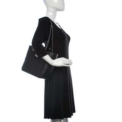 Chanel Caviar Quilted Small CC Box Shopping Tote Black 3 of 11