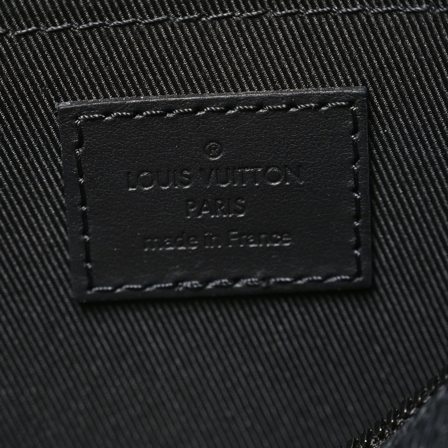 Grained Calfskin Aerogram City Keepall Black