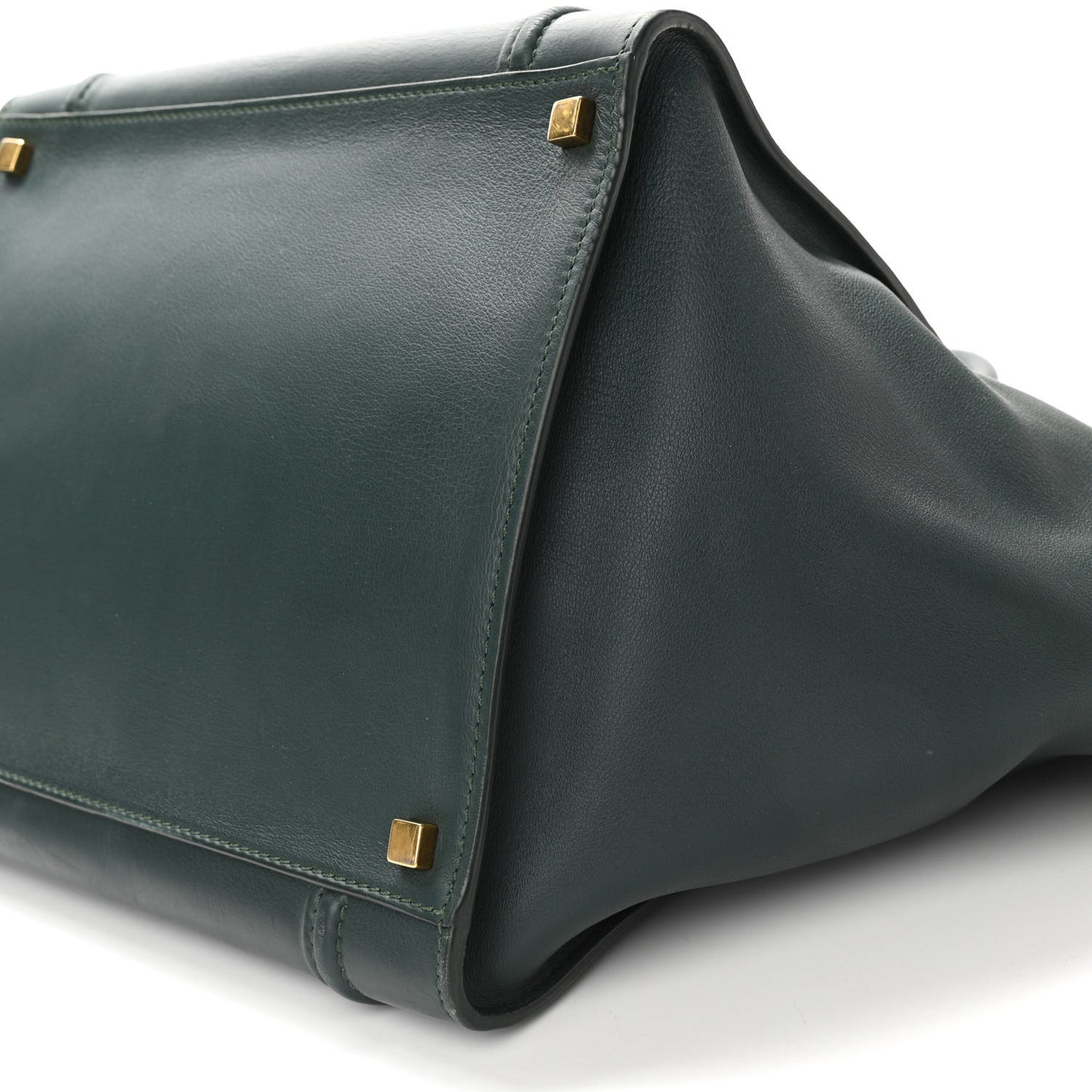 Smooth Calfskin Medium Phantom Luggage Bottle Green
