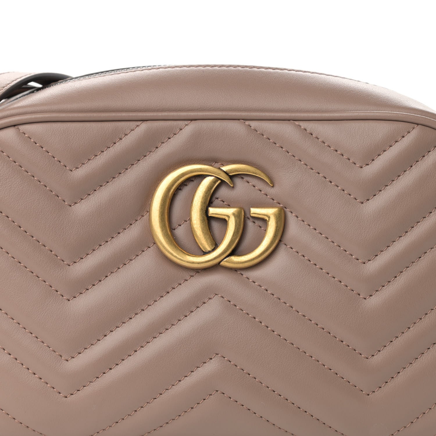 Gucci Calfskin Matelasse Small GG Marmont Chain Shoulder Bag Porcelain Rose 8 of 10