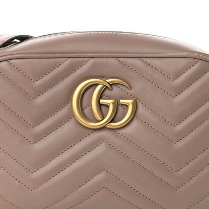 Gucci Calfskin Matelasse Small GG Marmont Chain Shoulder Bag Porcelain Rose 8 of 10