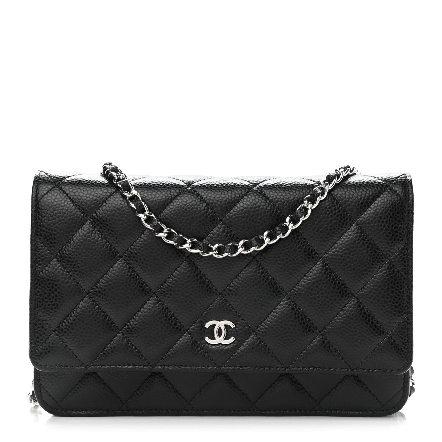 Chanel Caviar Quilted Wallet On Chain WOC Black 1 of 10