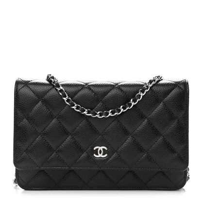 Chanel Caviar Quilted Wallet On Chain WOC Black 1 of 10