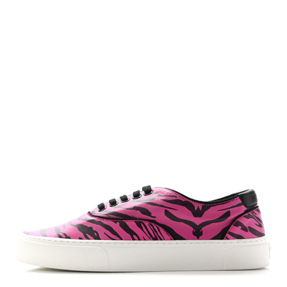 Saint Laurent Nappa Zebra Venice Sneakers 39.5 Fuchsia Black 1 of 9