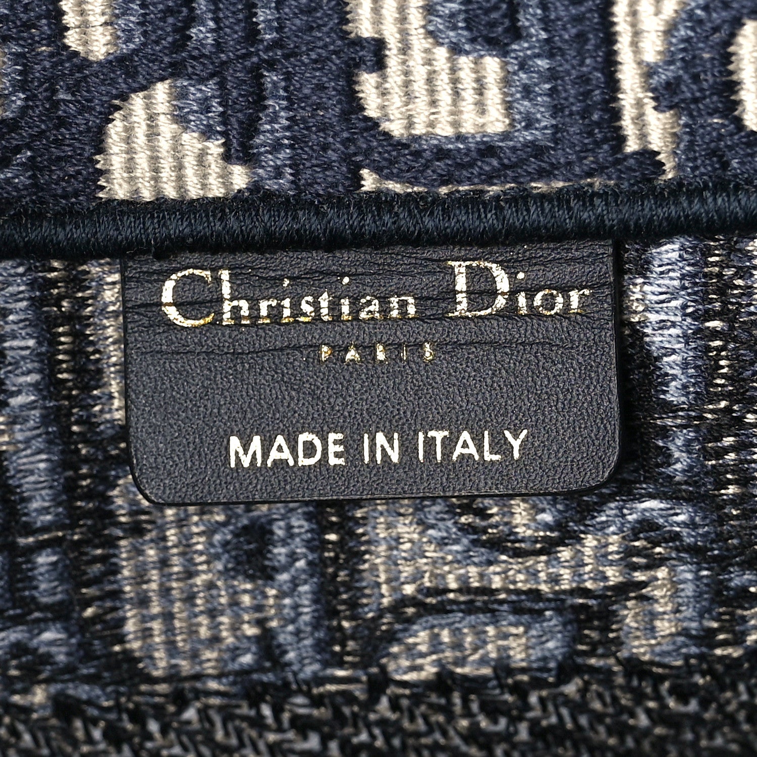 Christian Dior Oblique Small Book Tote Blue Multicolor 6 of 11