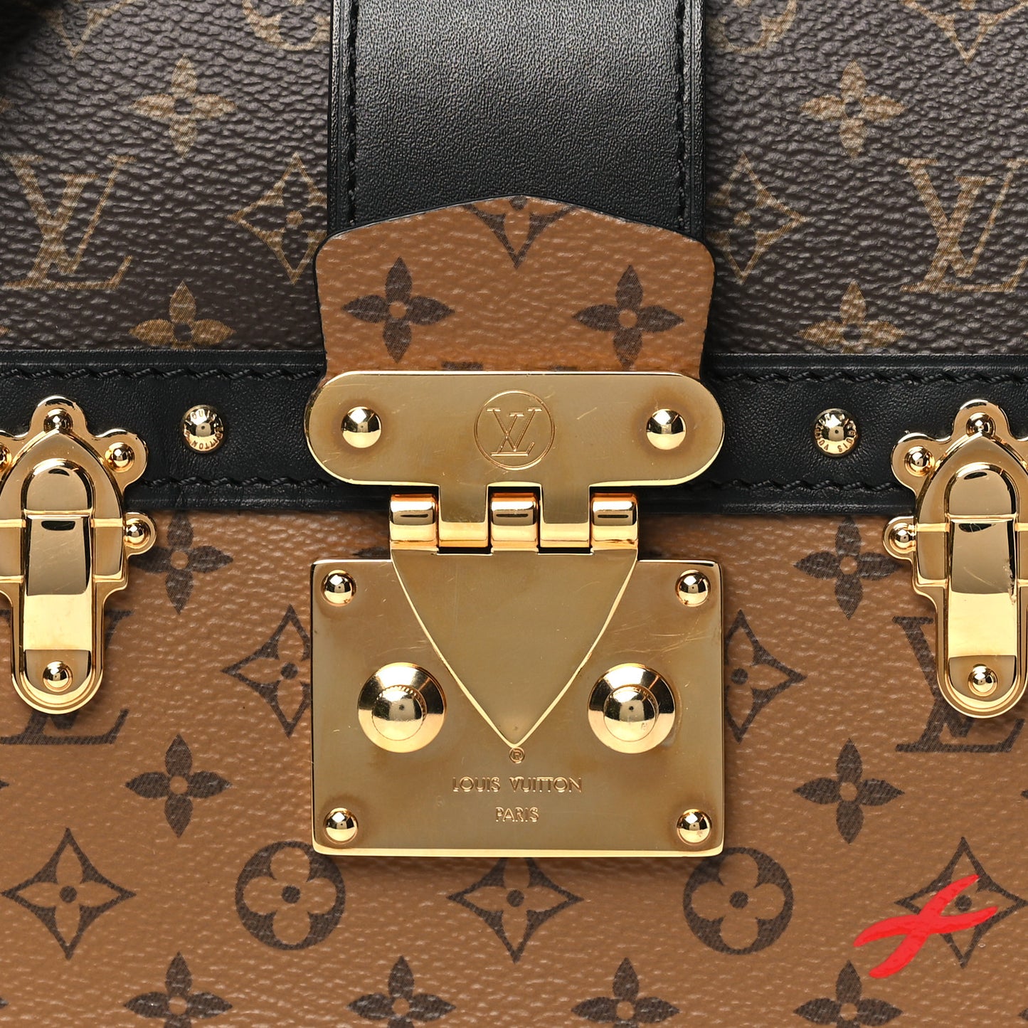 Reverse Monogram Trunk Clutch