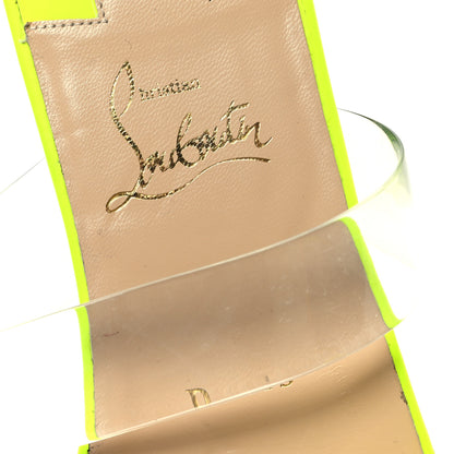 Christian Louboutin Calfskin Patent PVC Just Nodo Flat 35 Sulfure 8 of 10