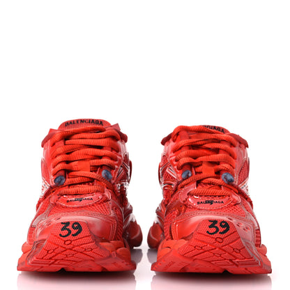 Balenciaga Mesh Rubber Mens Runner Sneakers  39 Red 2 of 16