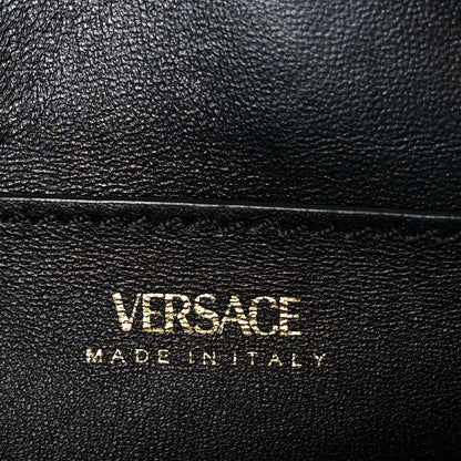 Versace Grained Calfskin Small La Medusa Top Handle Bag Black 6 of 11
