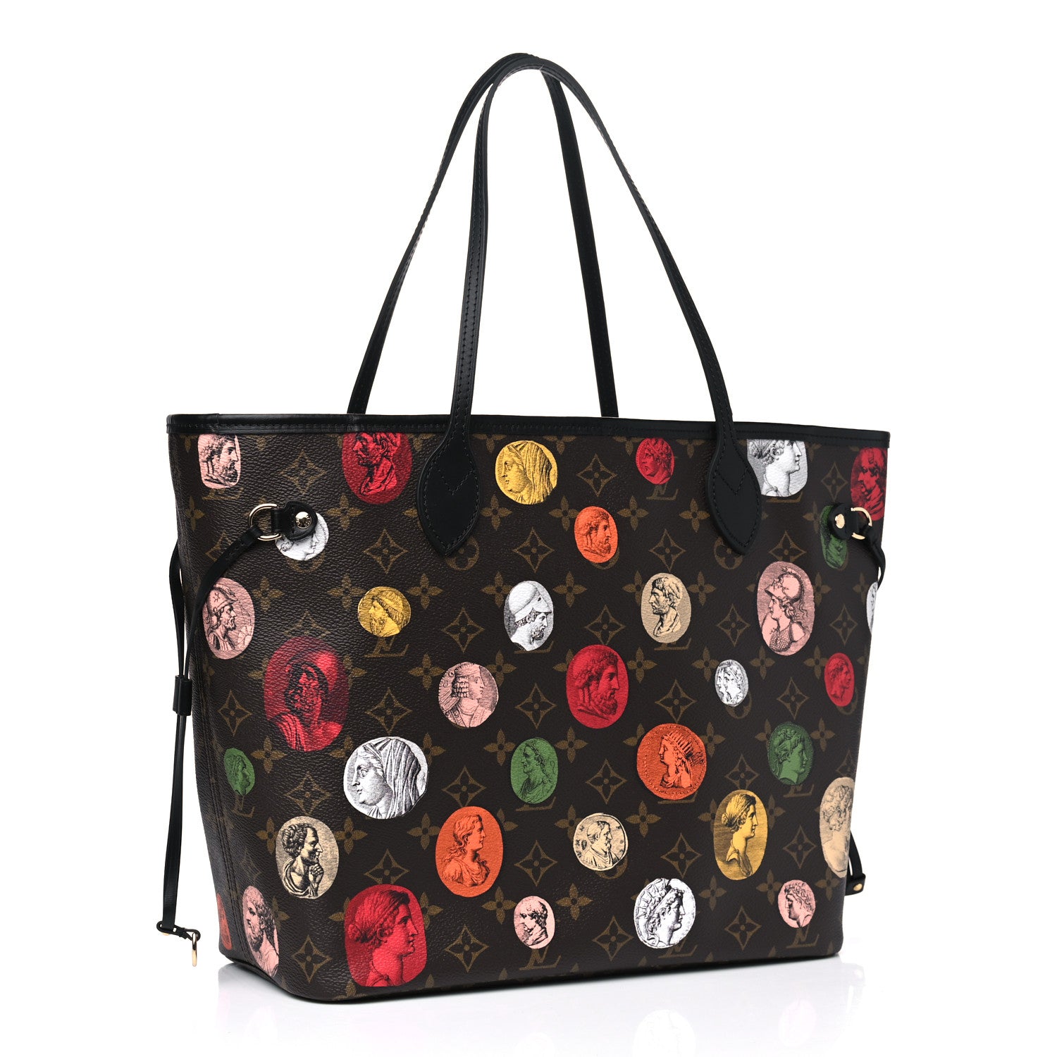 Louis Vuitton X FORNASETTI Monogram Cameo Neverfull MM 2 of 4