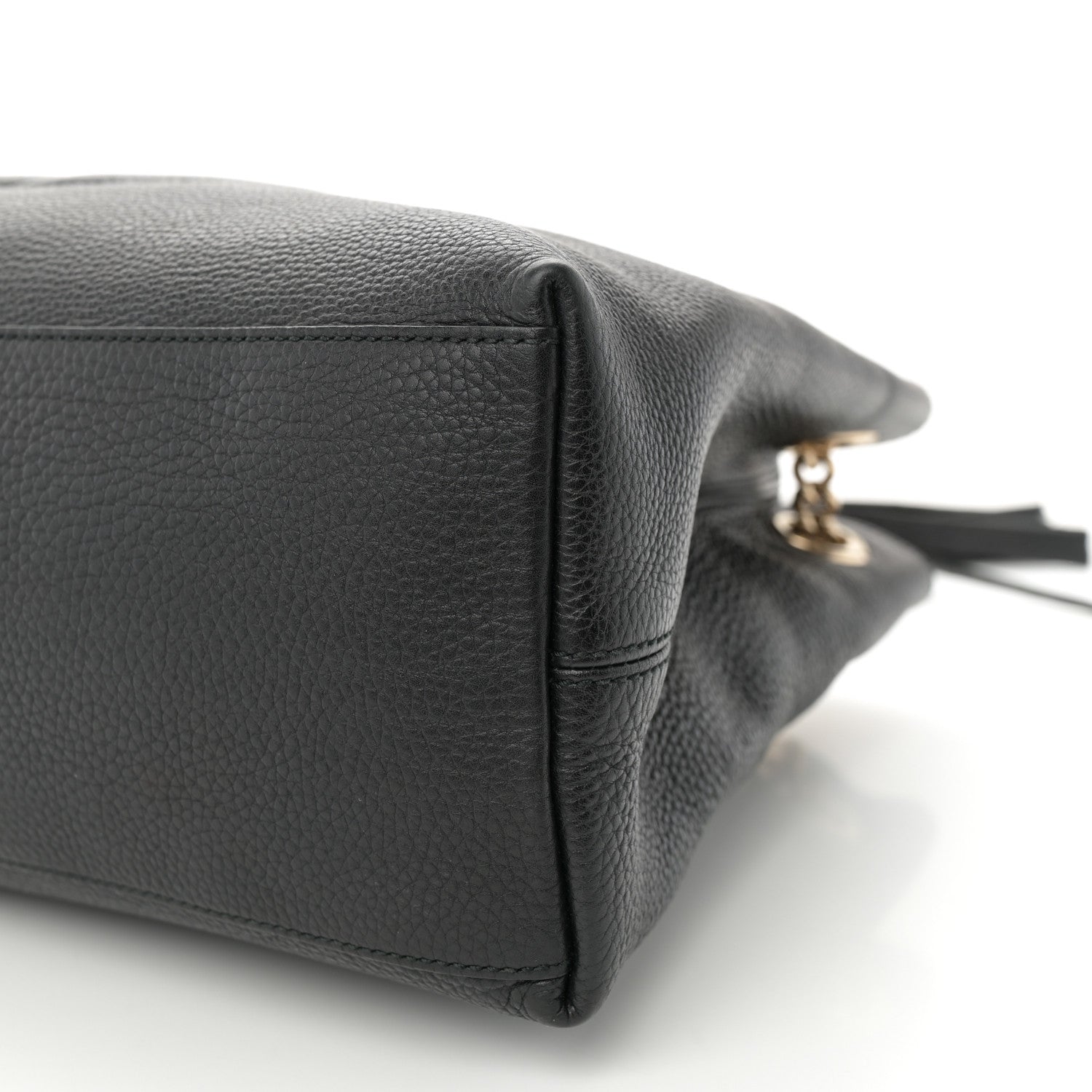 Gucci Pebbled Calfskin Medium Soho Chain Shoulder Bag Black 10 of 10