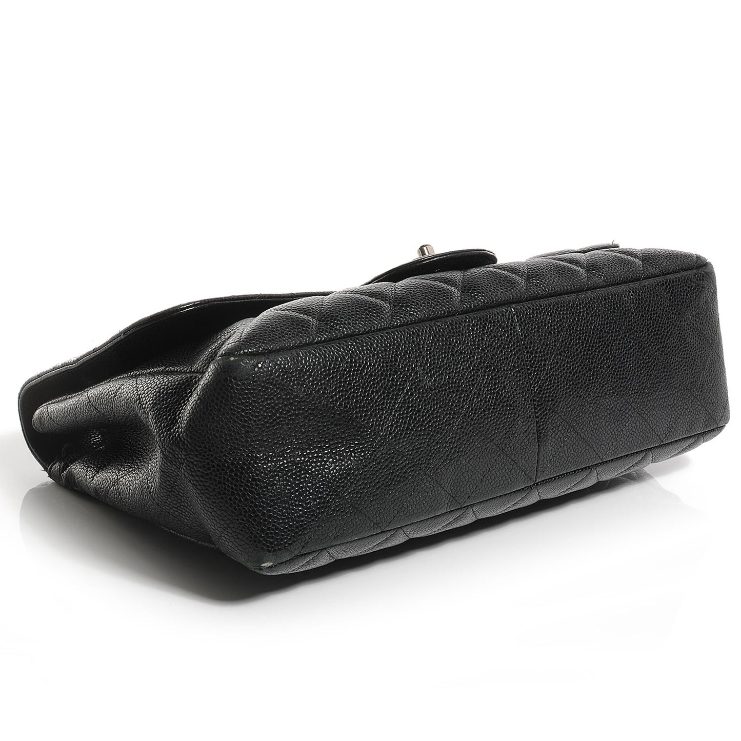 Caviar Jumbo Single Flap Black