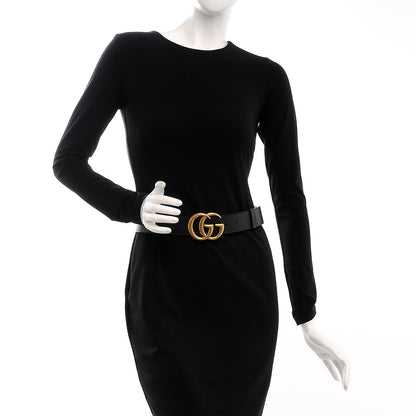 Gucci Textured Dollar Calfskin Double G 40mm Belt 75 30 Dark Cocoa 2 of 6