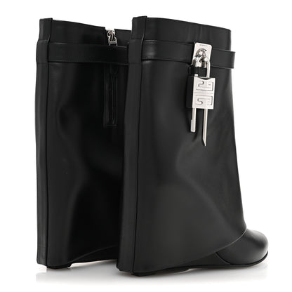 Givenchy Calfskin Shark Lock Ankle Boots 40 Black 5 of 12