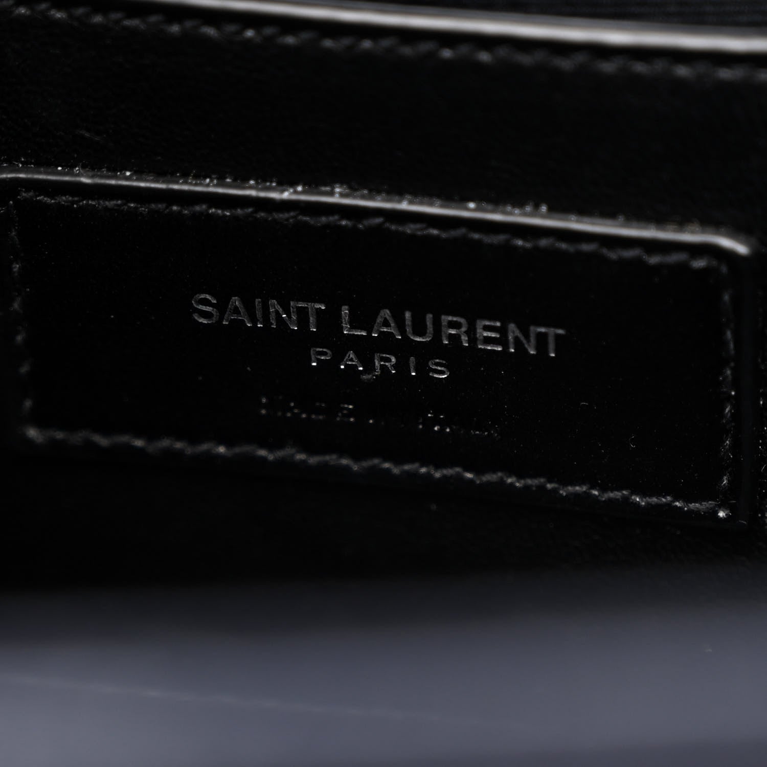 Saint Laurent Sheepskin Matelasse Chevron Monogram Large College Satchel Deep Marine 6 of 12