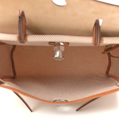 Hermes Vache Hunter Criss Viking Herbag Zip Retourne 31 PM Ecru Beige Naturel 5 of 10