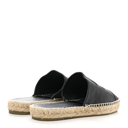 Chanel Calfskin CC Espadrille Mules 39 Black 4 of 10