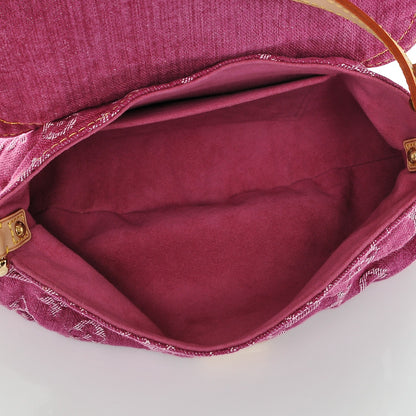 Louis Vuitton Monogram Denim Mini Pleaty Fuchsia 5 of 7