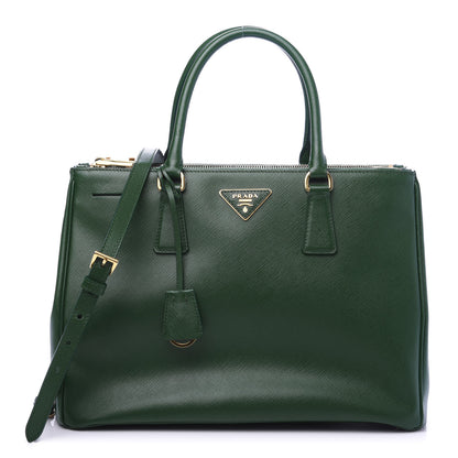 Prada Saffiano Medium Galleria Double Zip Tote Biliardo 1 of 10