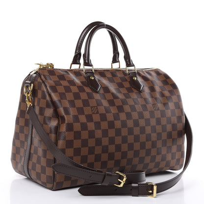 Louis Vuitton Damier Ebene Speedy Bandouliere 35 3 of 21