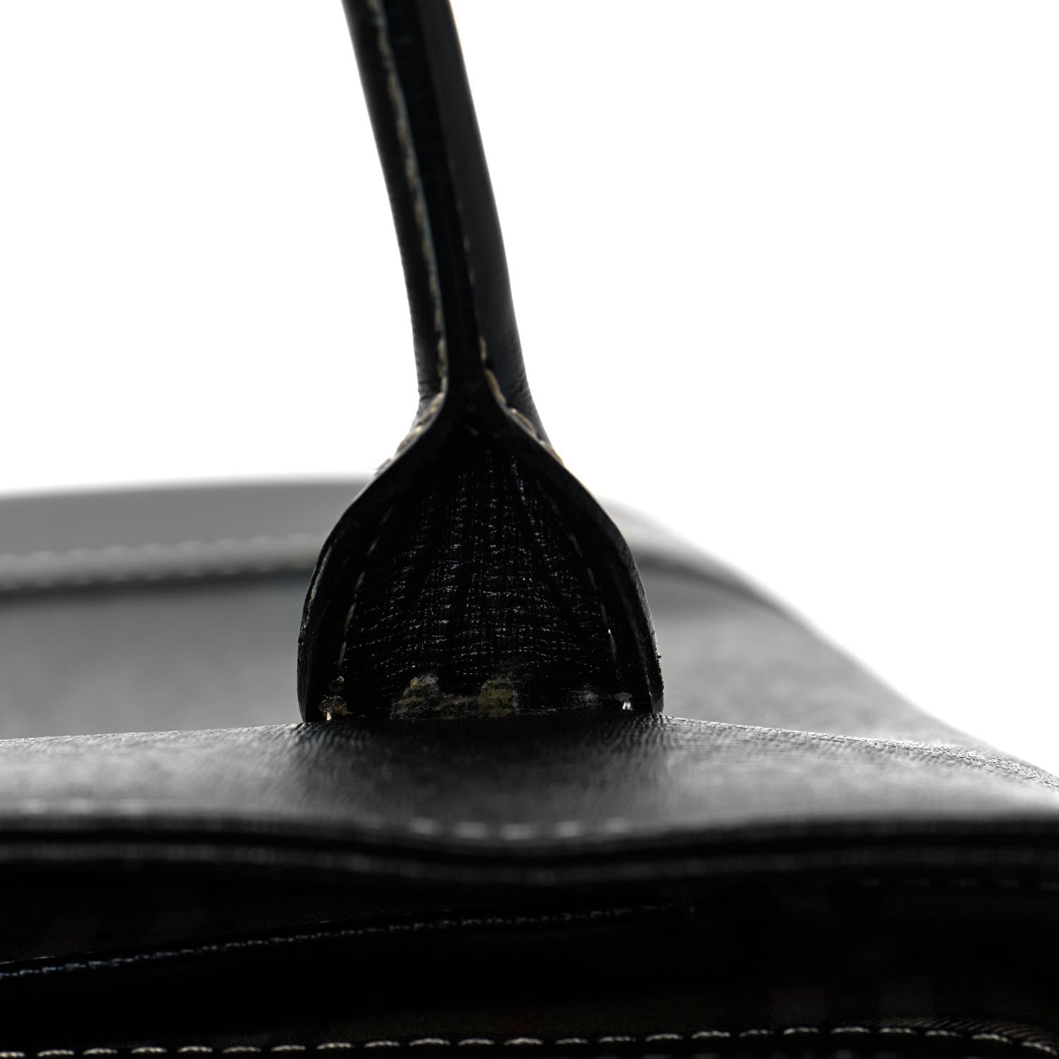 Burberry Saffiano Top Handle Bag Black 10 of 13