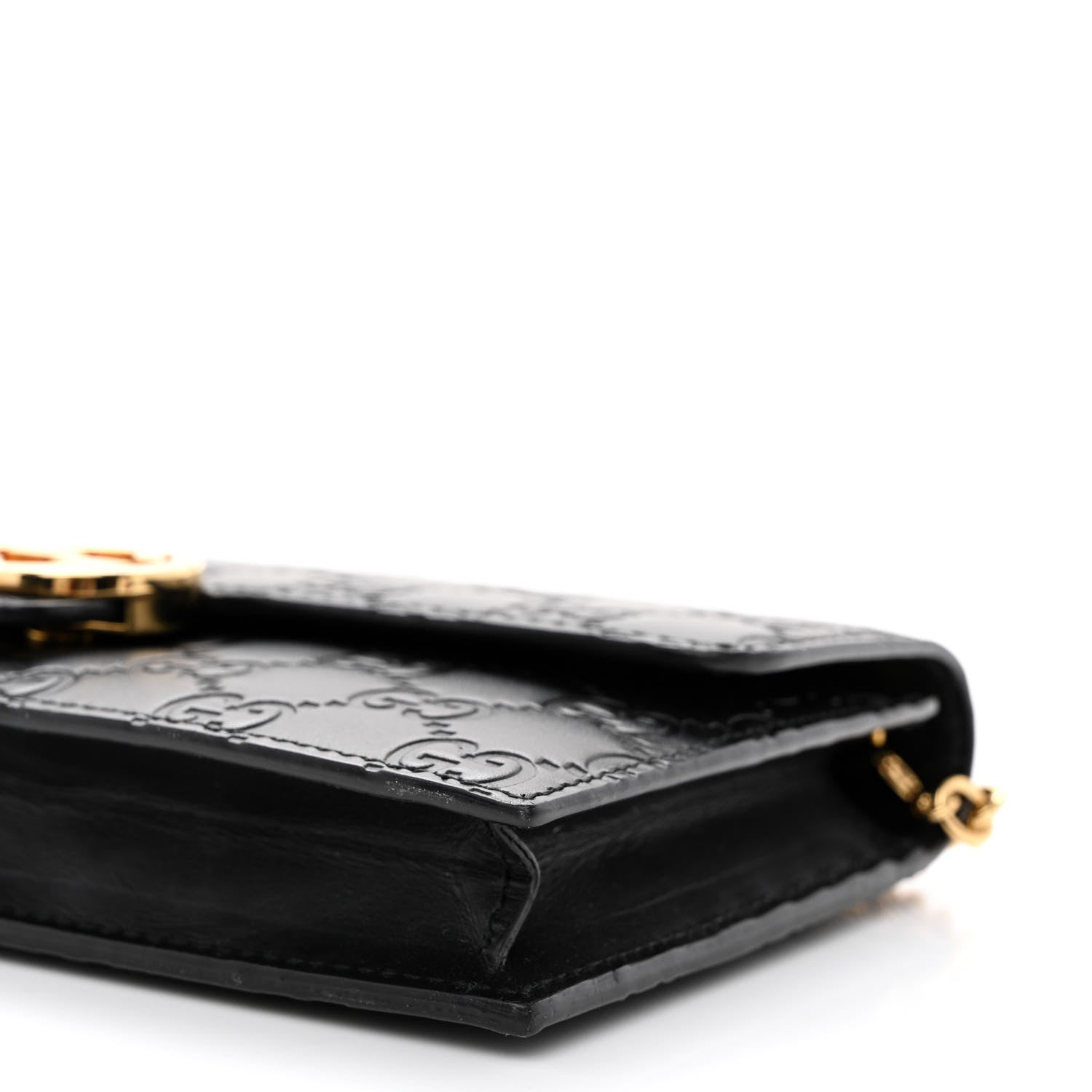 Gucci Guccissima Icon Chain Wallet Black 10 of 10