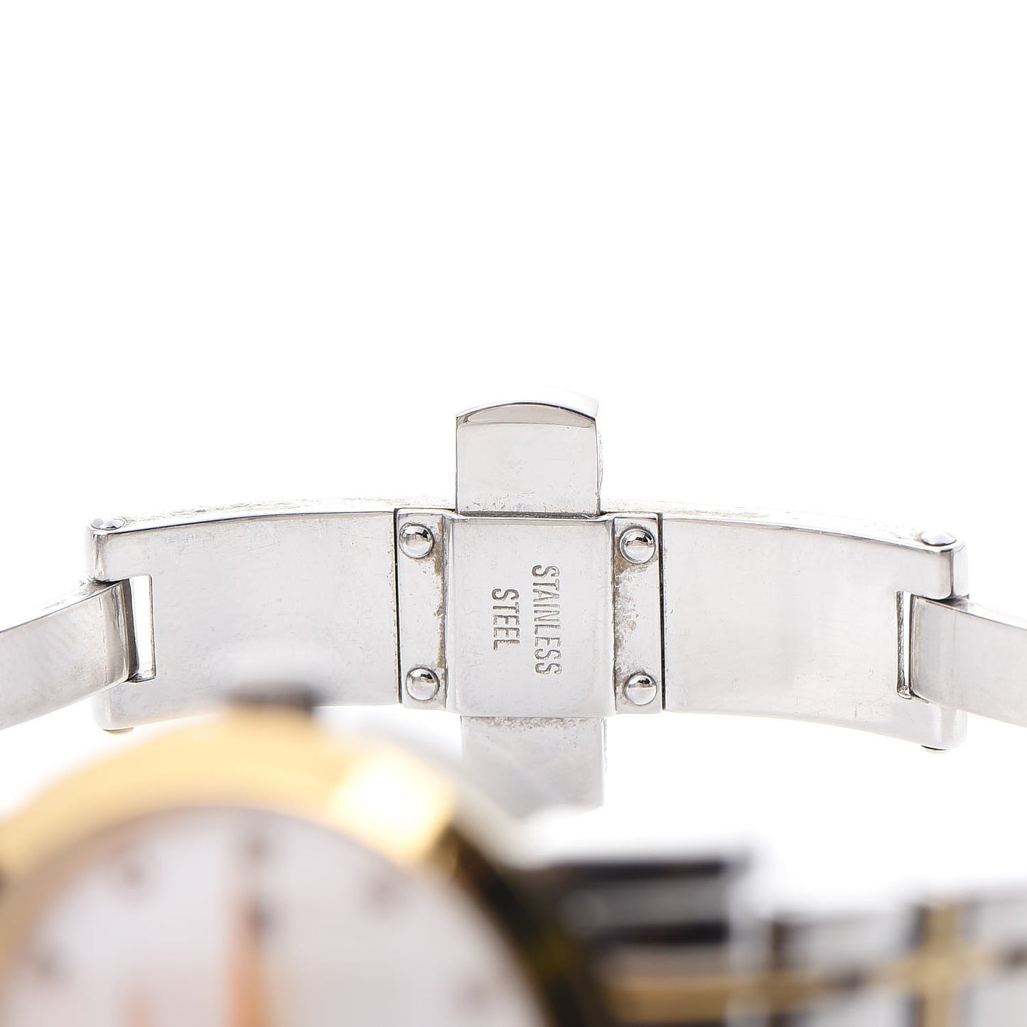 Stainless Steel Diamond Gold Tone Heritage Watch