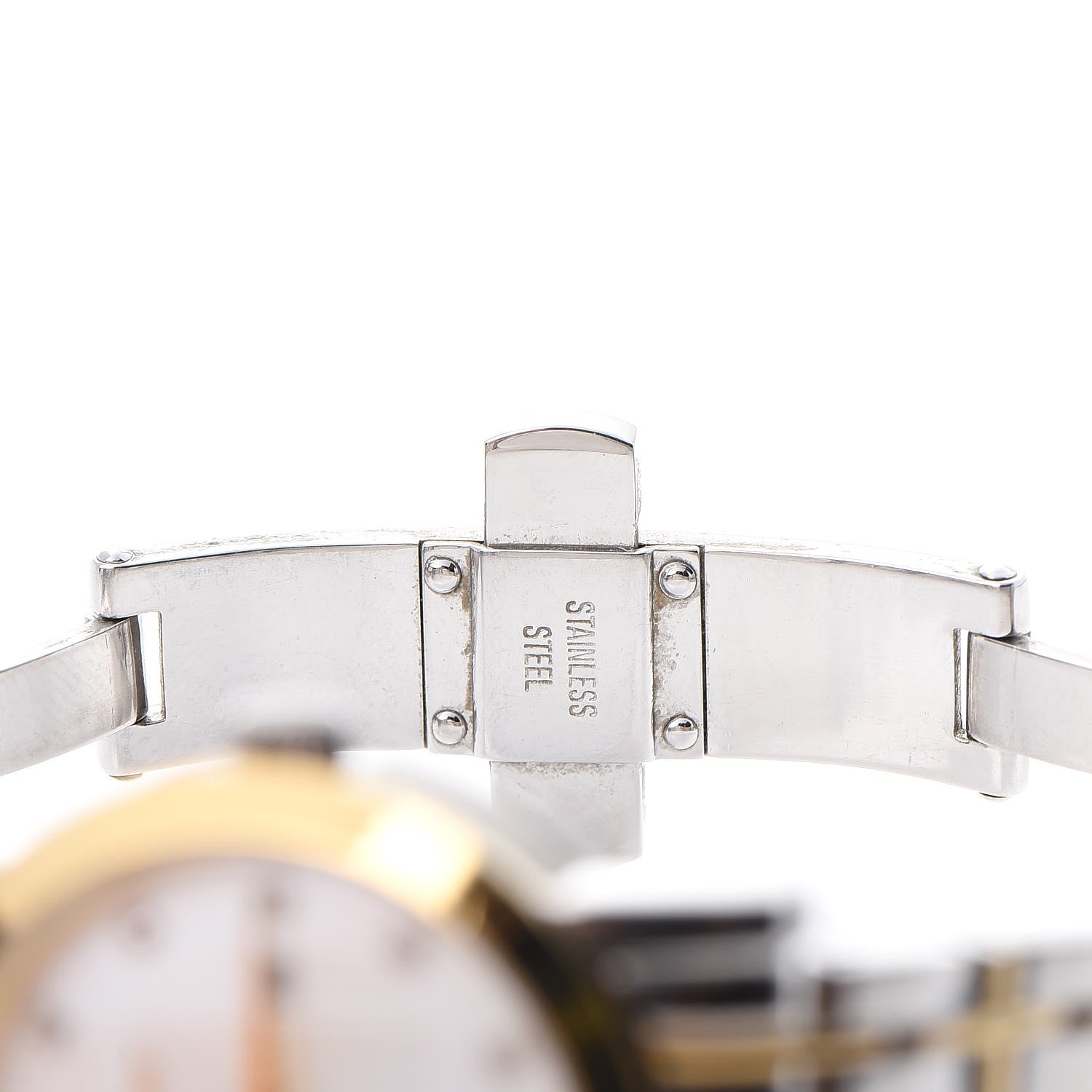 Burberry Stainless Steel Diamond Gold Tone Heritage Watch 7 of 9