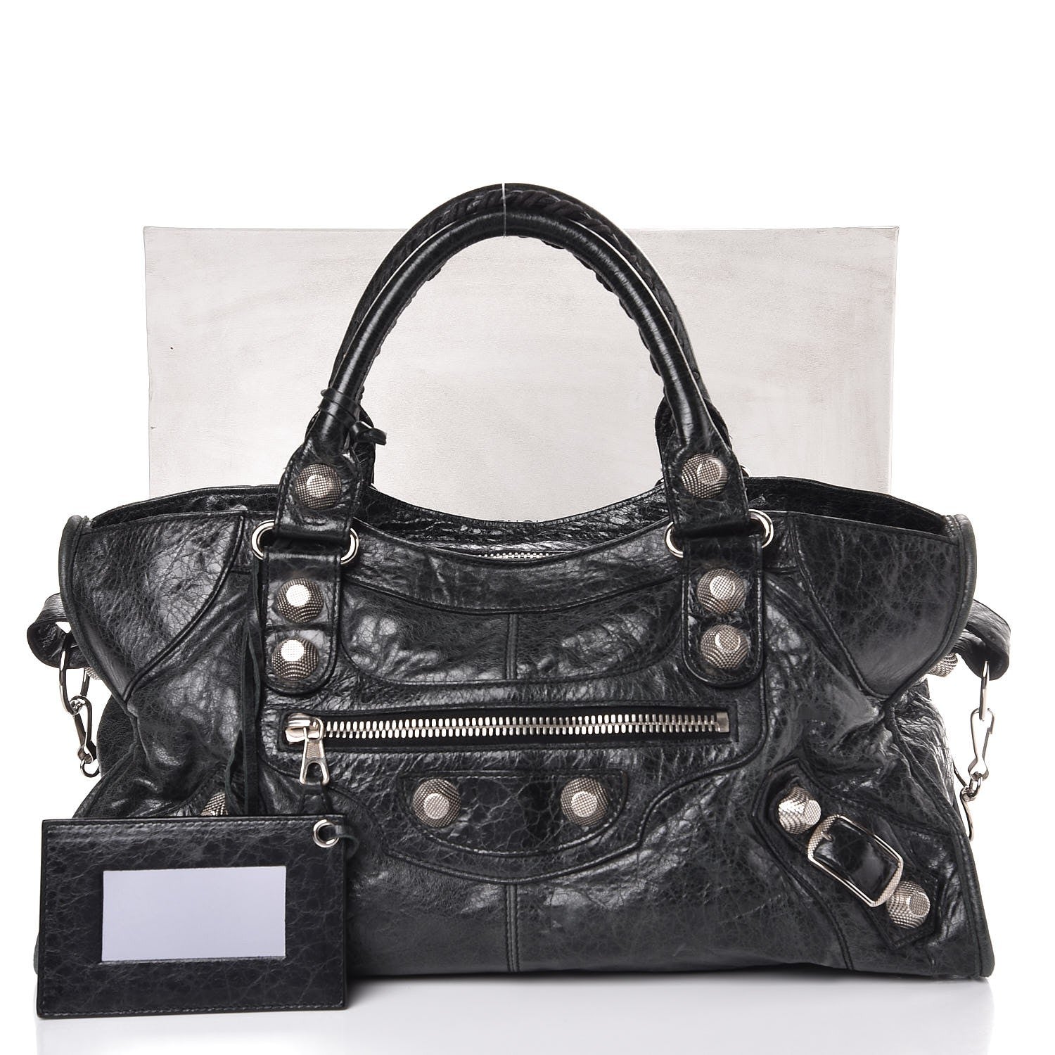 Balenciaga Agneau Giant 21 Silver Hardware Part Time Anthracite 14 of 14