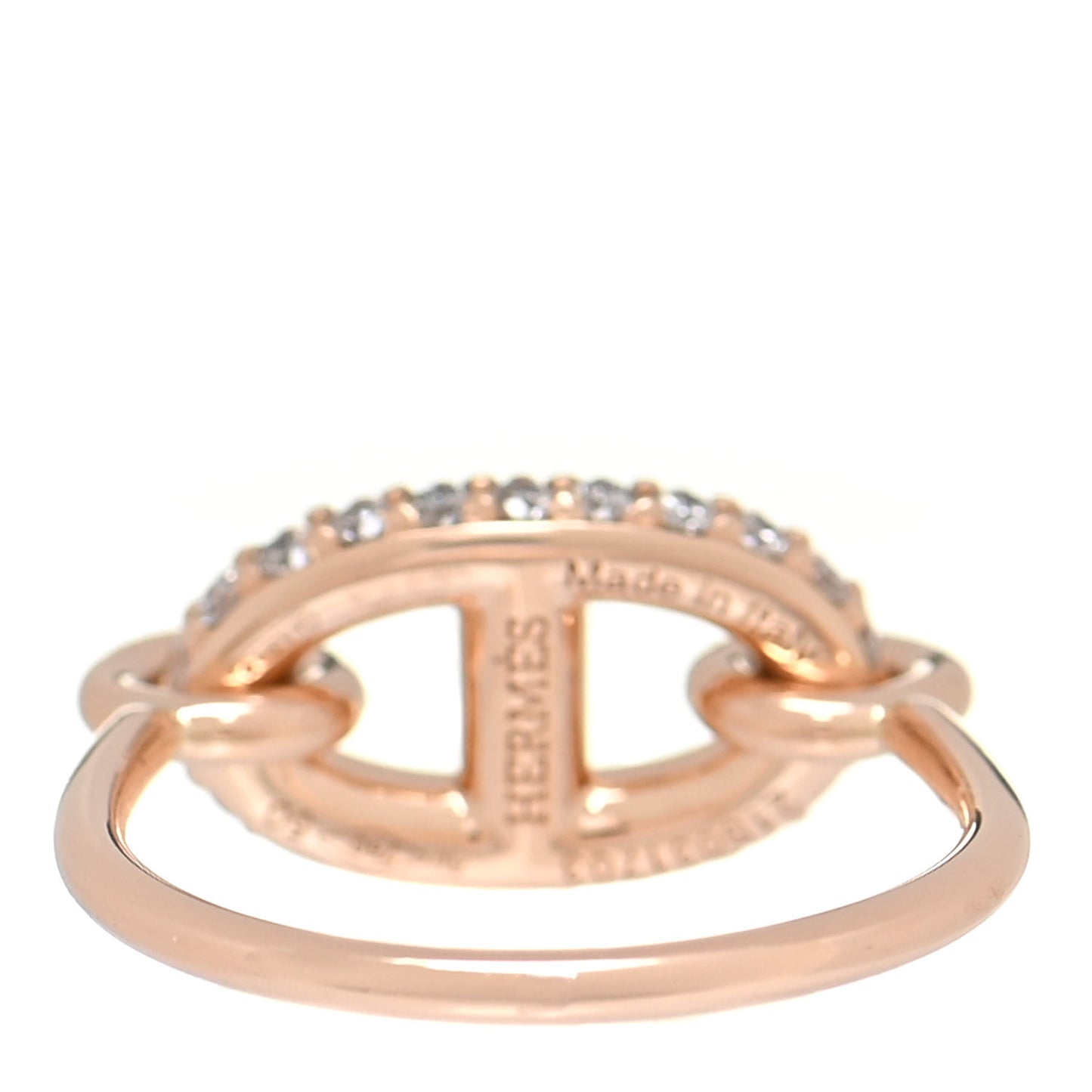 18K Rose Gold Diamond Farandole Ring 50 5.25