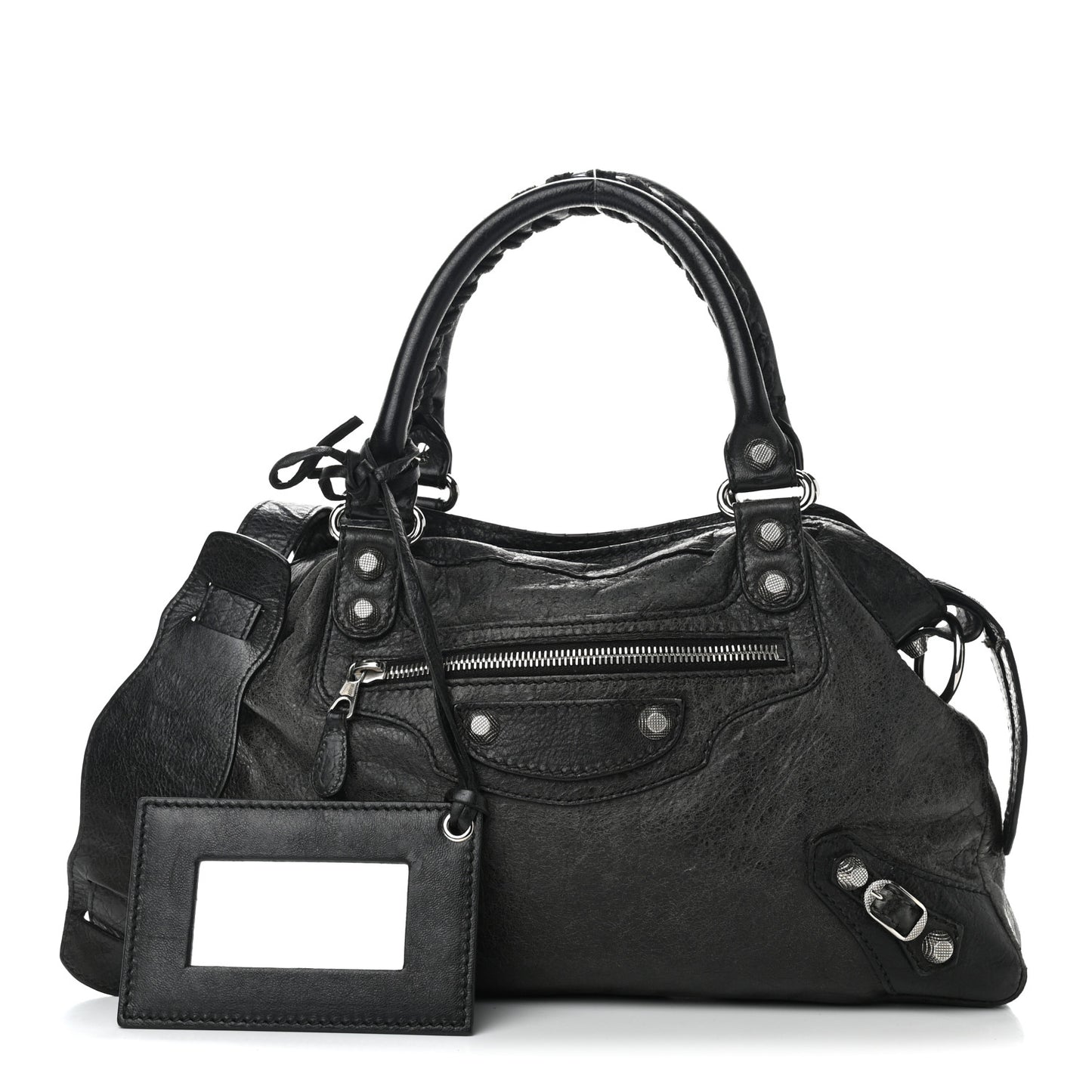 Agneau Giant 12 Silver Hardware Town Black