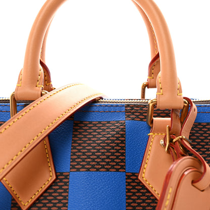 Louis Vuitton Damier Pop Speedy Bandouliere 25 Blue 7 of 9