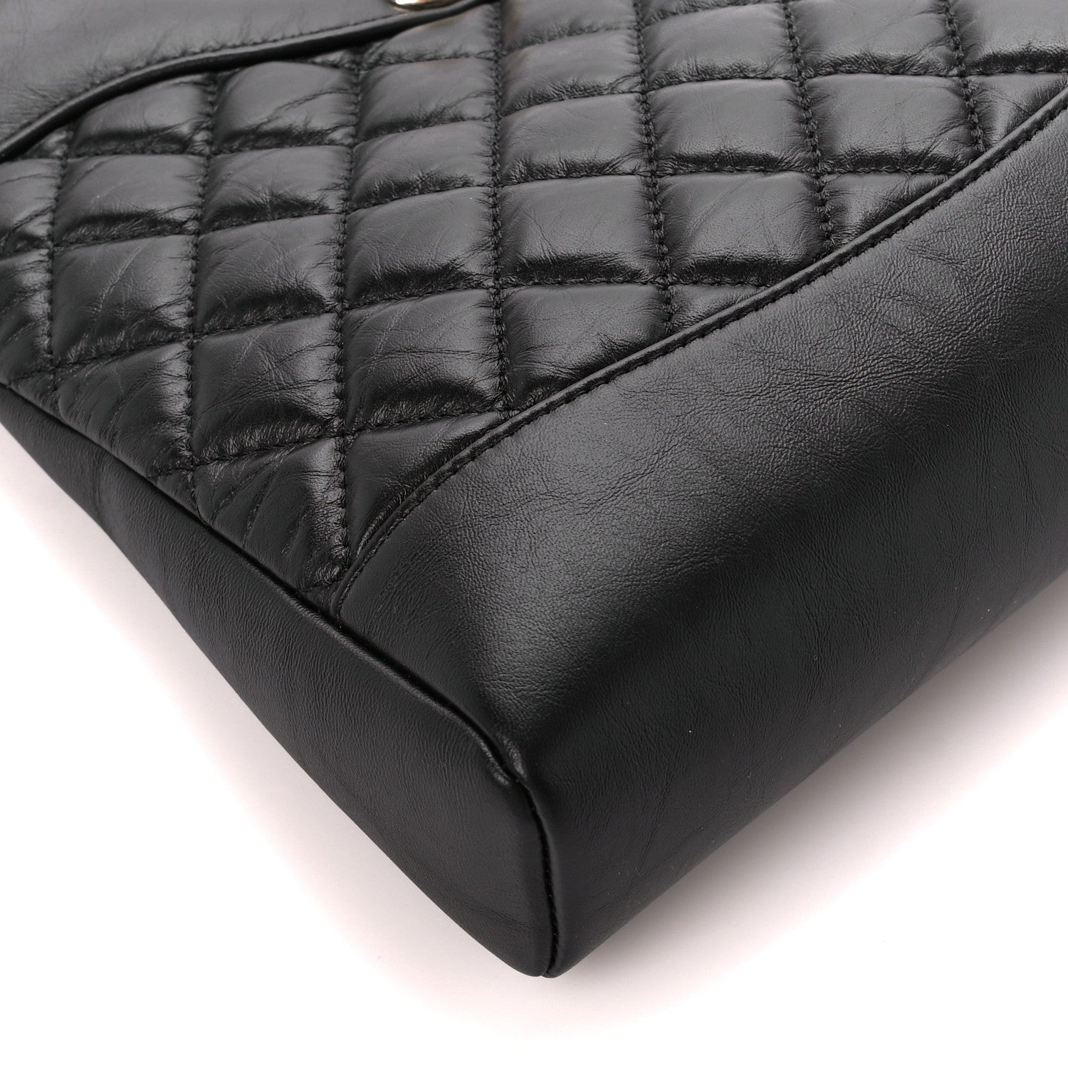 Chanel Aged Calfskin Quilted Mini 31 Shopping Bag Black 10 of 11
